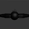 Orbital Space Station Design With Circular Ring And Central Spherical Module