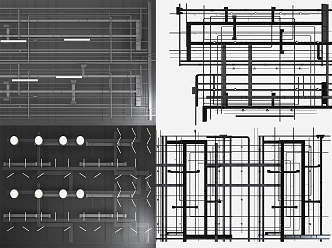 Modern Pipe Ceiling 3d model