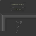 White Decorative Architectural Component With Ornate Molding And Smooth Curved Details