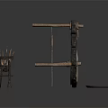 Traditional Musical Instruments Setup With Decorative Drum Frame Gong Stand And Components