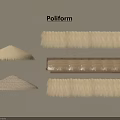 Poliform Natural Thatch Sunshades With Various Designs For Outdoor Patio Spaces