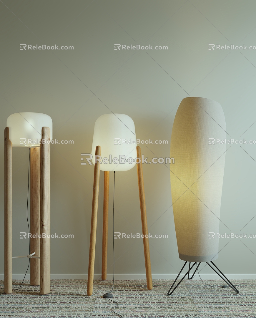 Quiet Floor Lamp 3d model