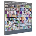 Multi Tiered Display Shelves Well Stocked With Various Packaged Goods In Retail Store