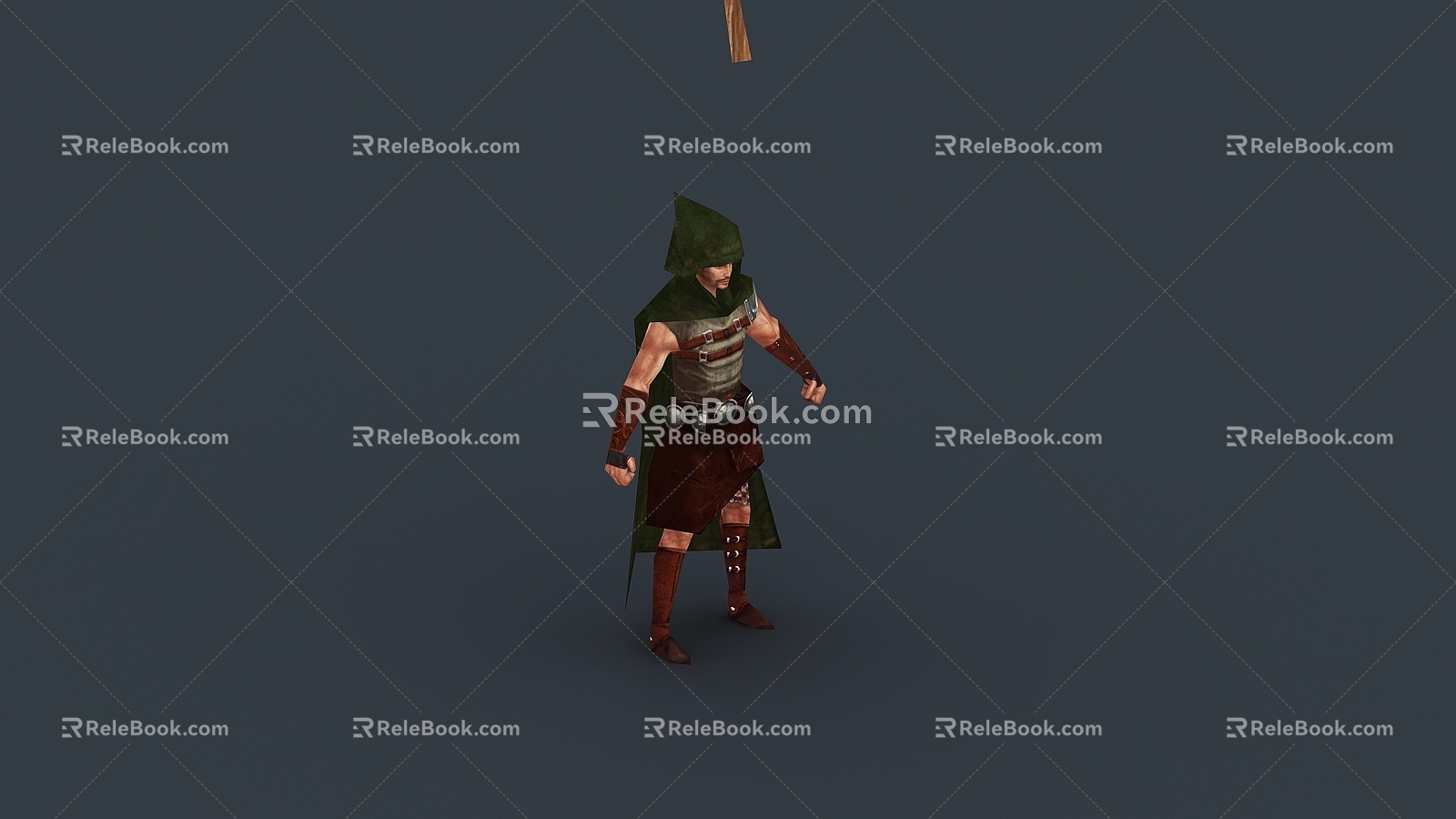 Hand-painted cartoon European medieval archer archer archer soldier western archery archer long-range soldier European soldier crossbowman crossbowman 3d model