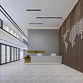 Pick an empty office hall 3d model