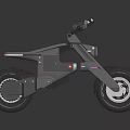 Modern Electric Motorcycle Design Featuring Sleek Gray Body And Futuristic LED Lights