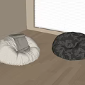Modern Lazy Sofa Stool Bean Bag Sofa 3d model