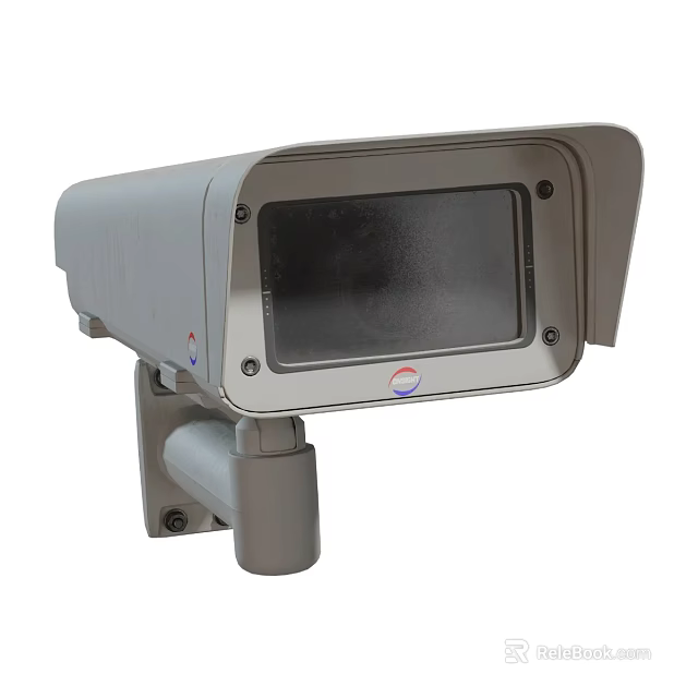 Outdoor Surveillance Camera with Protective Housing and High Clarity Monitoring Lens 3d model 