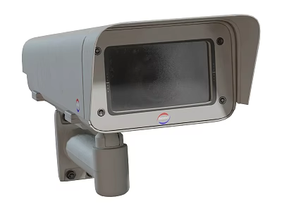 Outdoor Surveillance Camera with Protective Housing and High Clarity Monitoring Lens 3d model