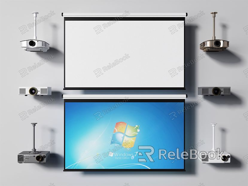 Modern Projector Projector Projection Curtain model