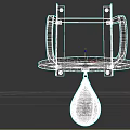 Hanging Speed Bag Sports Equipment With Wooden Platform And Metal Mount