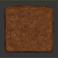 Vintage Brown Leather Trunk With Metal Clasps And Rivets For Home Living