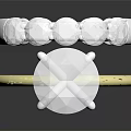Two Tone Gold Silver Ring With Large Main Diamond And Small Side Stones