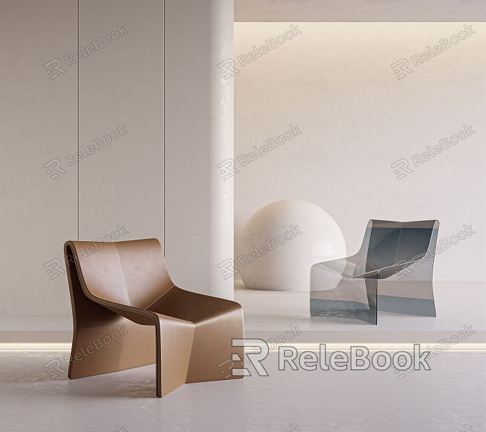 Modern single chair model