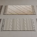 Quiet Vintage Carpet Woven Carpet Living Room Carpet Quiet Wind Carpet Nordic Carpet Square Carpet 3d model