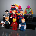 Modern Furniture Display Stand For Decorative LEGO Superhero Figurines Storage