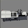 Industrial Precision Injection Molding Machine With White Gray Body Digital Control Panel And Dual Units
