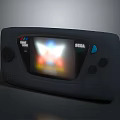 SEGA Vintage Handheld Gaming Console With Colorful Game Screen And Control Buttons
