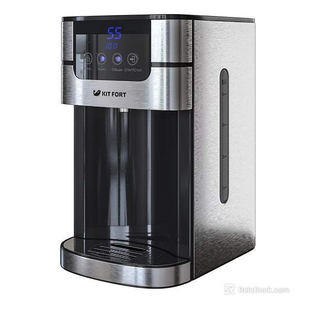 KEFORT Modern Stainless Steel Water Dispenser With Digital Display And Sleek Design 3d model 