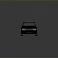 Black Pickup Truck 3D Render With Single Cab Shiny Surface And Alloy Wheels