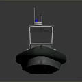Tactical Inflatable Boat Featuring Seats Console Antenna And Gray Hull Design