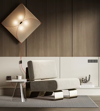 modern leisure chair 3d model