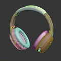 Modern Rose Gold Over Ear Headphones With White Ear Cushions And Sleek Design