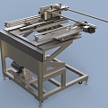 Automatic feeding system for industrial production line 3d model