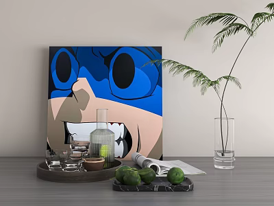 Modern Ornament Combination Decorative Ornament Combination 3d model