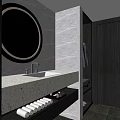Hotel Guest Room With White Bedspread Decorative Wall Art Modern Sofa And Large Window