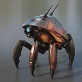 Mechanical crab machine crab robot intelligent machine science fiction robot future high-tech low face number low model simple model film and television level super realistic 3d model