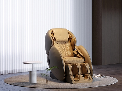 Leather Massage Chair Electric Massage Sofa Electric Recliner Venetian Blinds Curtain Carpet Round model