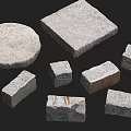 Natural Stone And Wood Decorative Pieces With Round Square And Rectangular Shapes