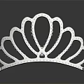 Elegant Silver Diamond Crown Sparkling Fashion Accessory For Women Bridal Party