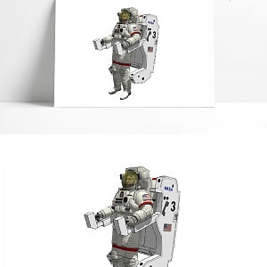 Modern astronaut Space astronaut 3d model