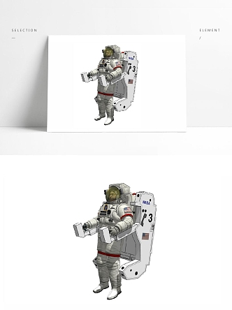 Modern astronaut Space astronaut 3d model