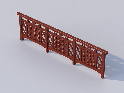 3D Model of Guardrail 3d model