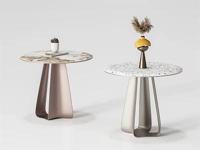 Modern round several sides and corners ornaments 3d model