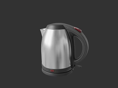 Stainless Steel Electric Kettle With Modern Design And Ergonomic Handle For Household Use 3d model