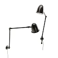 metal wall lamp learning wall lamp retro wall lamp 3d model