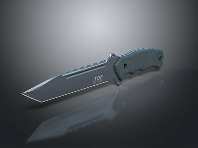 Tactical Combat Knife Featuring Sharp Metal Blade Non Slip Handle And Ergonomic Design For Outdoor Use 3d model