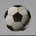 Traditional Black and White Soccer Ball Sports Equipment with Classic Hexagonal Panel Design