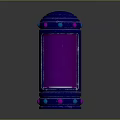 Cartoon Style Blue Lantern Featuring Purple Transparent Section And Pink Blue Dots Decorations
