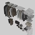 Organized Wardrobe With Hanging Coats Shirts Jackets Shoes Hats And Storage Boxes