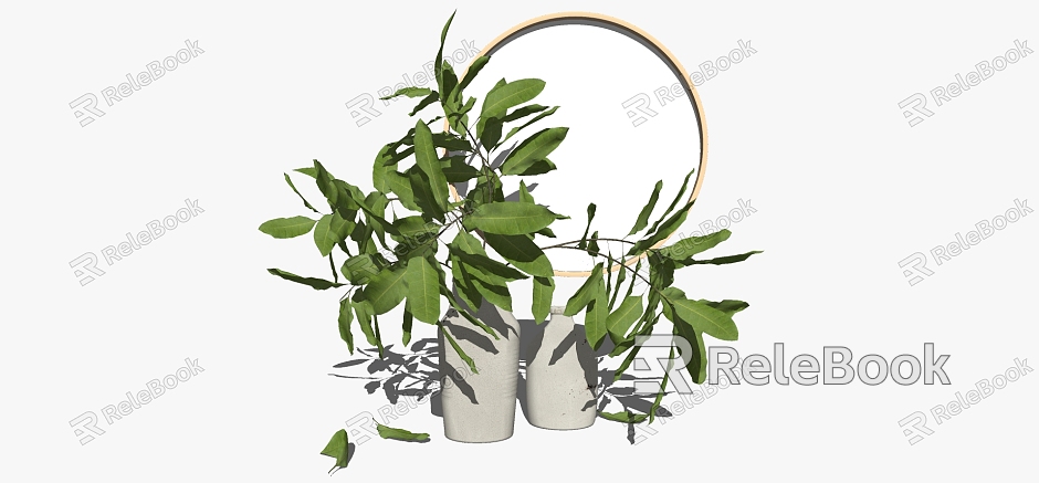 Modern vase decorative plant ornaments model