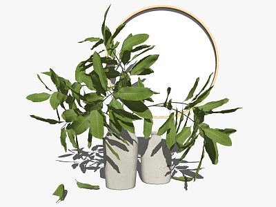 Modern vase decorative plant ornaments model