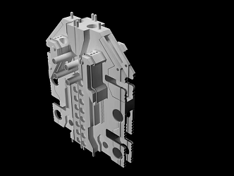 Modern science fiction future machinery 3d model