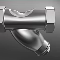 Durable Industrial Stainless Steel Pipe Fitting With Hexagonal Threaded Connections
