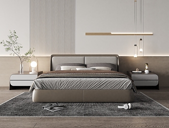 Modern Formitalia double bed 3d model