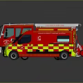 Colorful Toy Vehicle Collection Including Fire Truck Ambulance And Police Car